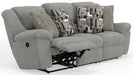 Catnapper - Trifecta Power Sofa w/3 Recliners & Drop Down Table in Nature - 616545-NATURE - GreatFurnitureDeal