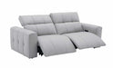 J&M Furniture - Prescott Leather Loveseat in Light Grey - 16789-L - GreatFurnitureDeal