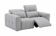 J&M Furniture - Prescott Leather Sofa Set in Light Grey - 16789-SL - GreatFurnitureDeal