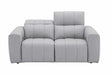 J&M Furniture - Prescott Leather Sofa Set in Light Grey - 16789-SL - GreatFurnitureDeal