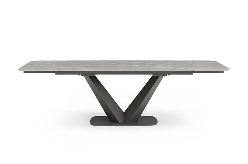ESF Furniture - Cloud 7 Piece Dining Table Set in Light Grey - CLOUDTABLE-7SET - GreatFurnitureDeal