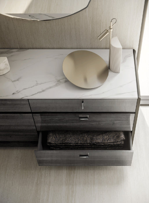 ESF Furniture - Vulcano 6 Piece Queen Bedroom Set in Luxury Grey Oak - VULCANOQSBED-6SET - GreatFurnitureDeal