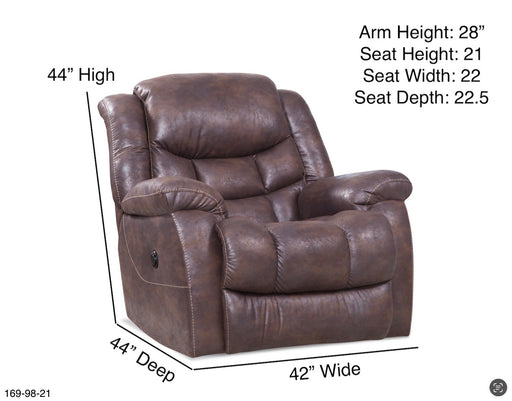 Motion Ease - Archer Rocker Recliner in Java - 169-98-21 - GreatFurnitureDeal