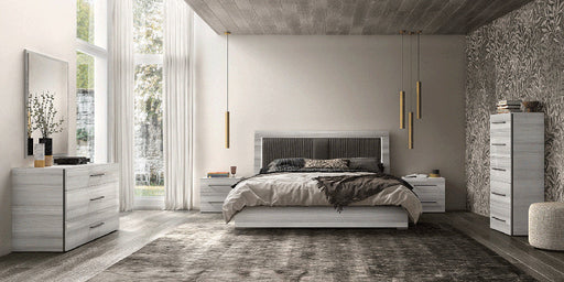 ESF Furniture - Mia 6 Piece Queen Size Bedroom Set in Silver Grey - MIAQSBED-6SET - GreatFurnitureDeal