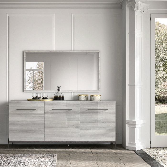 ESF Furniture - Mia 3 Door Buffet in Silver Grey - MIABUFFET