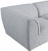 Meridian Furniture - Miramar 142" Linen Textured Fabric Upholstered 7 Piece Modular Sectional - 683Grey-Sec7A - GreatFurnitureDeal