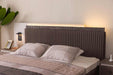 ESF Furniture - Elvis Queen Size Storage Bed with Led in Chocolate Brown - ELVISQS - GreatFurnitureDeal