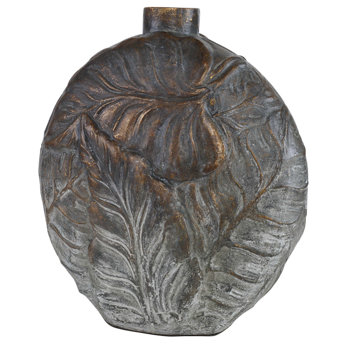 Uttermost - Palm Aged Patina Paradise Vase - 17113 - GreatFurnitureDeal