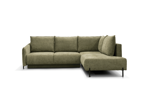 ESF Furniture - Marsylia Sectional Left w/Bed in Olive - MARSYLIA-LEFT - GreatFurnitureDeal