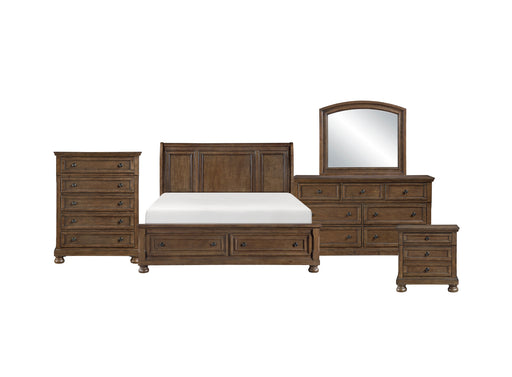 Homelegance - Begonia 5 Piece King Bedroom Set in Brown - 1718KBR-1EK*9 - GreatFurnitureDeal