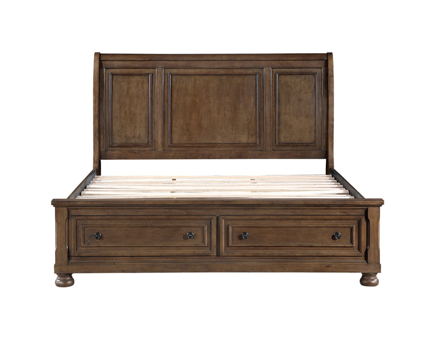 Homelegance - Begonia 5 Piece Cal King Bedroom Set in Brown - 1718KBR-1CK*9