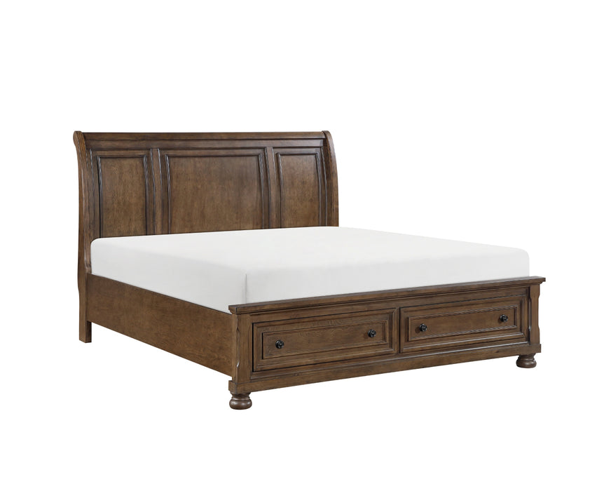 Homelegance - Begonia 5 Piece Cal King Bedroom Set in Brown - 1718KBR-1CK*9
