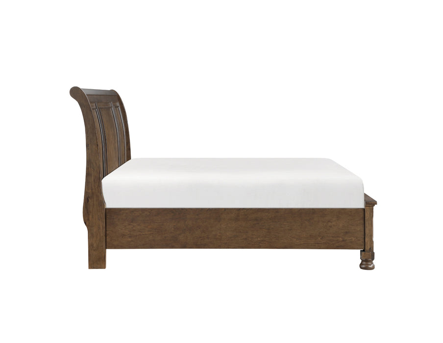 Homelegance - Begonia Cal King Platform Bed with Footboard Storage in Brown - 1718KBR-1CK*