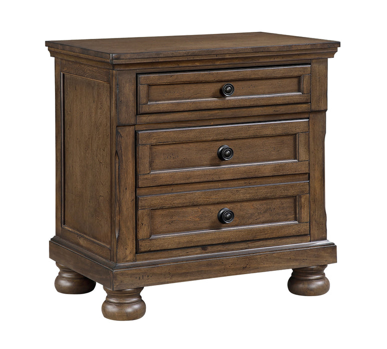 Homelegance - Begonia 4 Piece Cal King Bedroom Set in Brown - 1718KBR-1CK*4