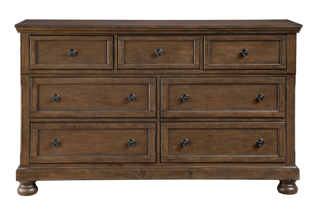 Homelegance - Begonia 4 Piece Cal King Bedroom Set in Brown - 1718KBR-1CK*4