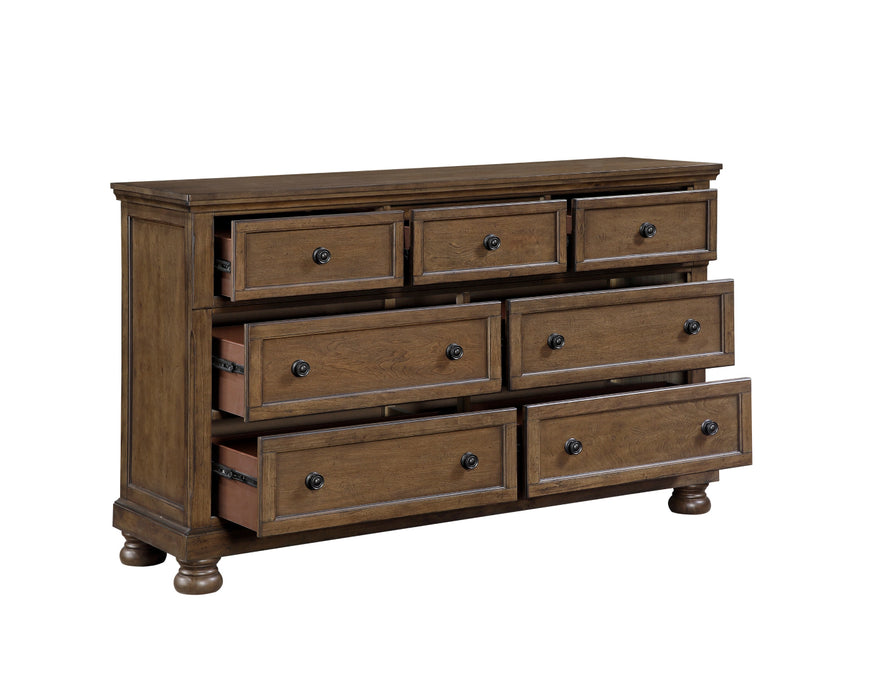 Homelegance - Begonia 5 Piece Cal King Bedroom Set in Brown - 1718KBR-1CK*9