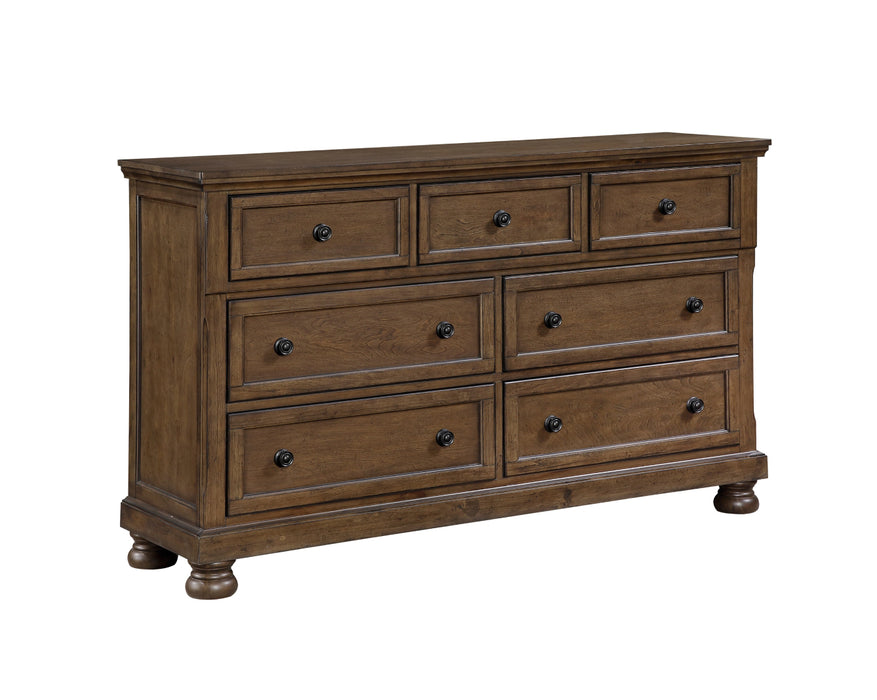 Homelegance - Begonia 4 Piece Cal King Bedroom Set in Brown - 1718KBR-1CK*4