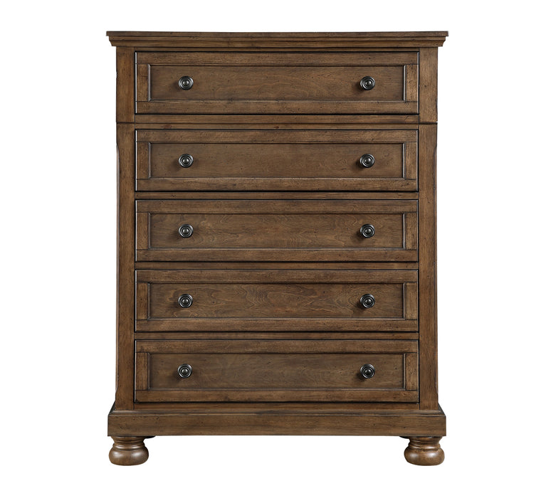 Homelegance - Begonia 5 Piece Cal King Bedroom Set in Brown - 1718KBR-1CK*9