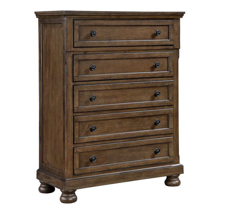 Homelegance - Begonia 5 Piece Cal King Bedroom Set in Brown - 1718KBR-1CK*9