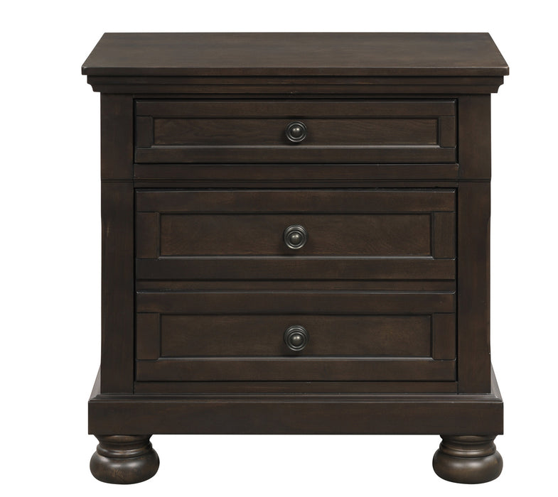 Homelegance - Begonia 4 Piece Cal King Bedroom Set in Grayish Brown - 1718GY-1CK*4
