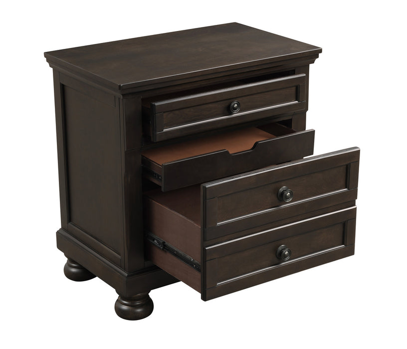 Homelegance - Begonia 4 Piece Cal King Bedroom Set in Grayish Brown - 1718GY-1CK*4