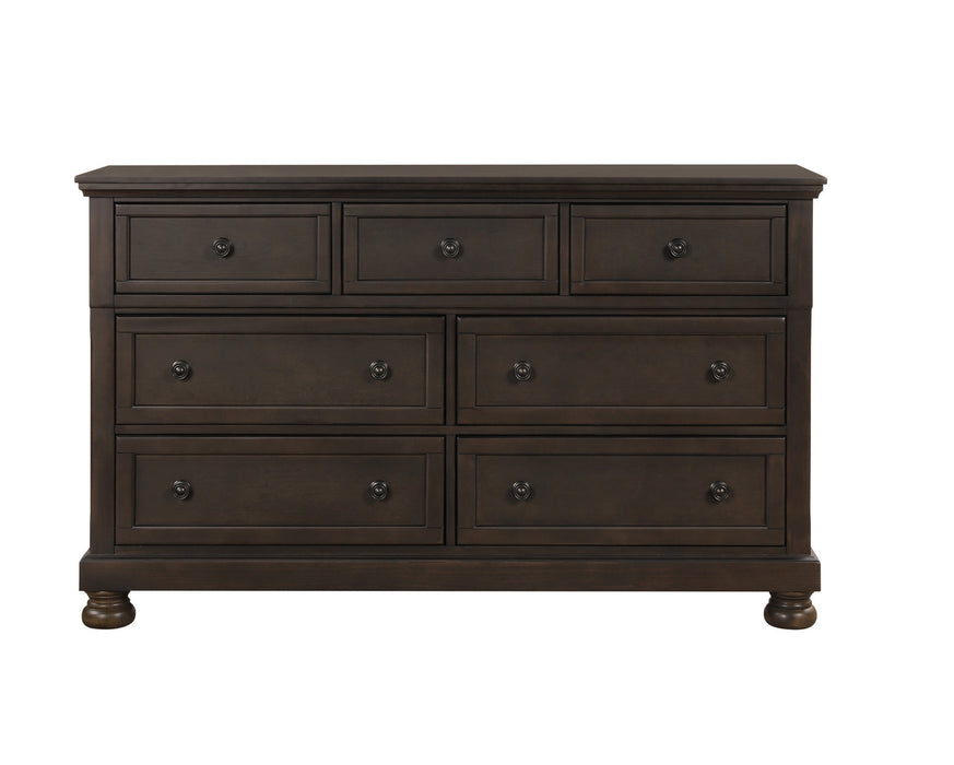 Homelegance - Begonia 4 Piece Queen Bedroom Set in Grayish Brown - 1718GY-1*4