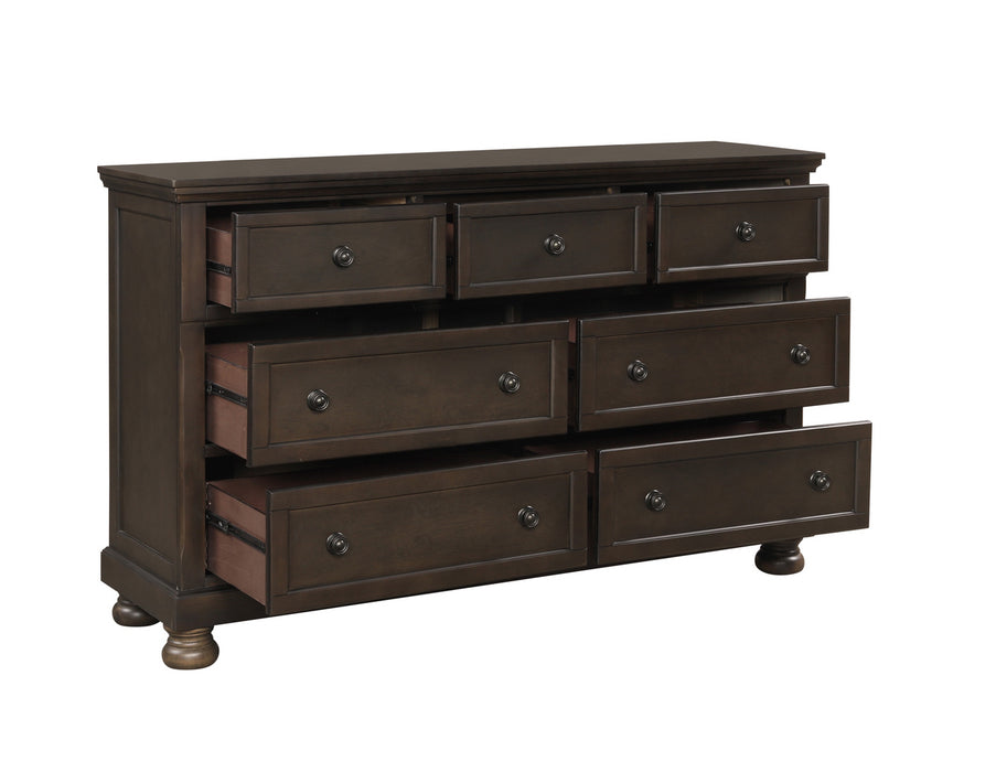 Homelegance - Begonia 5 Piece Cal King Bedroom Set in Grayish Brown - 1718GY-1CK*9