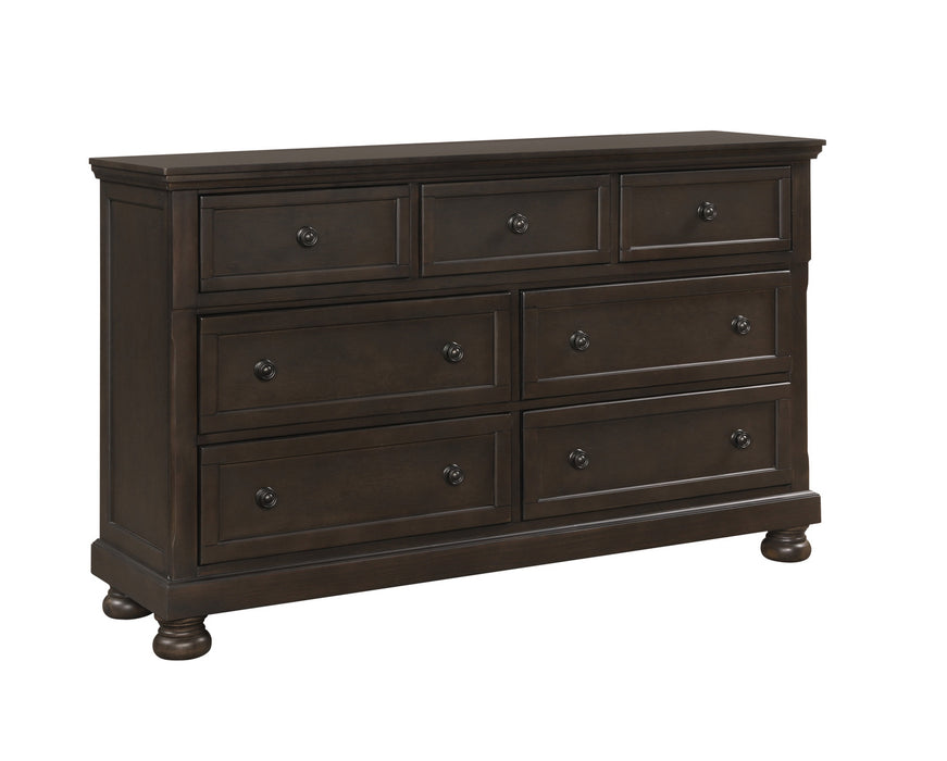 Homelegance - Begonia 4 Piece King Bedroom Set in Grayish Brown - 1718GY-1EK*4