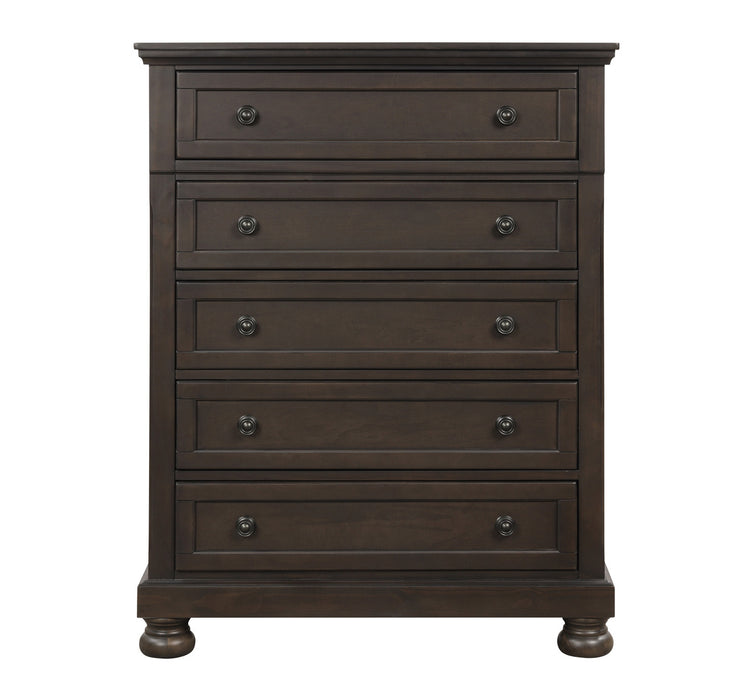 Homelegance - Begonia 5 Piece Queen Bedroom Set in Grayish Brown - 1718GY-1*9