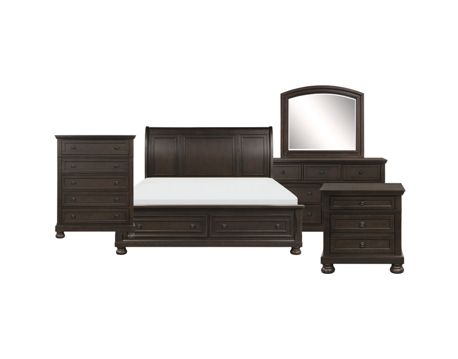 Homelegance - Begonia 3 Piece King Bedroom Set in Grayish Brown - 1718GY-1EK*3