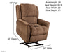 Motion Ease - Robin Lift Chair in Coffee - 172-59-17 - GreatFurnitureDeal