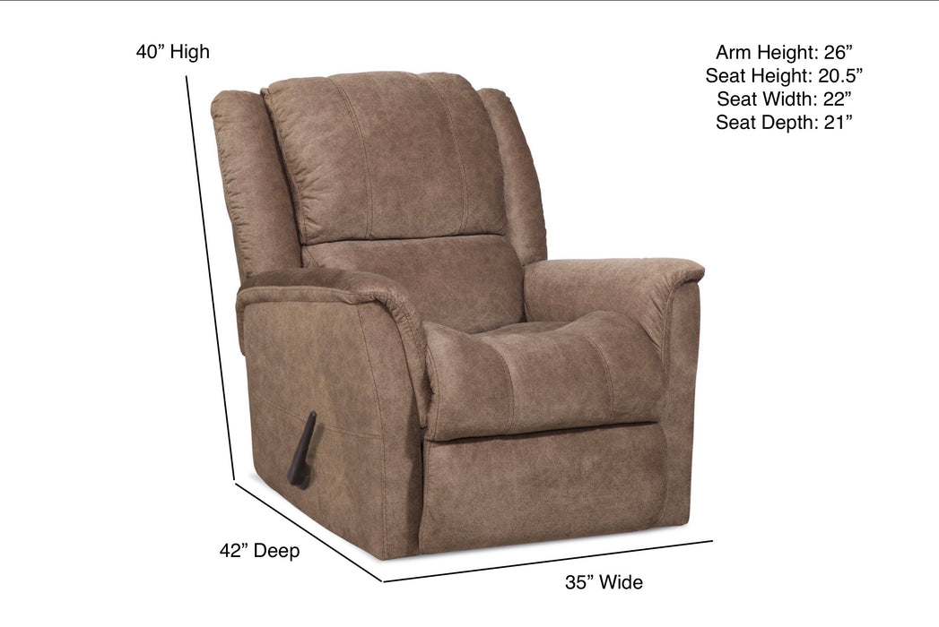 Motion Ease - Robin Rocker Recliner in Brown - 172-91-17 - GreatFurnitureDeal