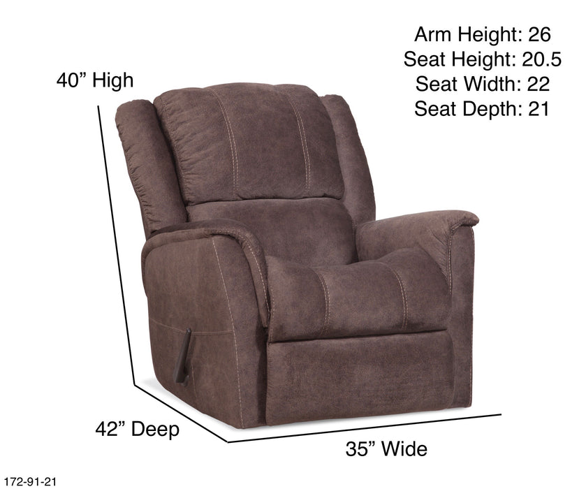 Motion Ease - Robin Rocker Recliner in Carob - 172-91-21 - GreatFurnitureDeal