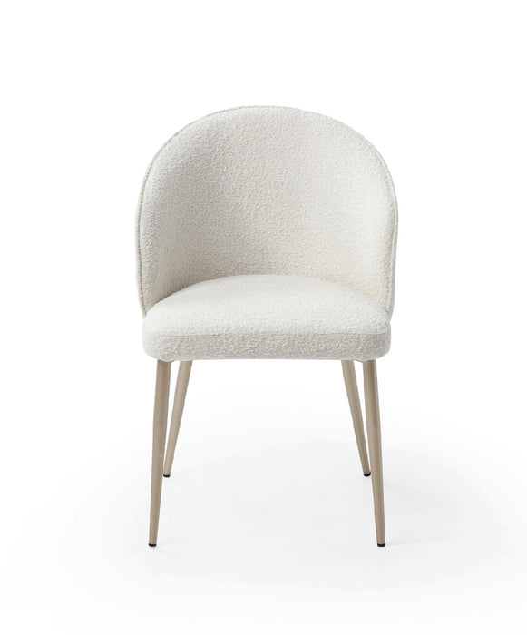 ESF Furniture - 109 - 7 Piece Dining Table Set in Gloss Golden - 109TABLEGOLDEN-7SET - GreatFurnitureDeal