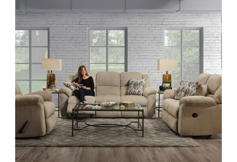 Motion Ease - Maple Double Reclining Loveseat in Fawn - 173-20-17 - GreatFurnitureDeal