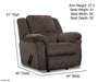 Motion Ease - Maple Rocker Recliner in Clove - 173-91-20 - GreatFurnitureDeal