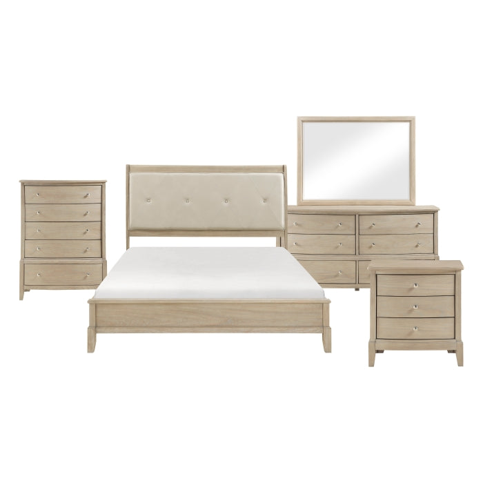 Homelegance - Cotterill 5 Piece Queen Bedroom Set in Beige - 1730NB-1*9 - GreatFurnitureDeal