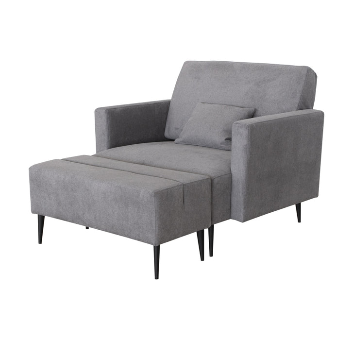 ESF Furniture - Monroe Living Room Set in Grey - MONROE-4