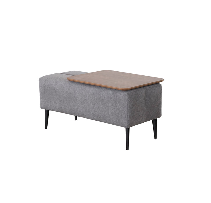 ESF Furniture - Monroe Chair in Grey - MONROECHAIRGREY