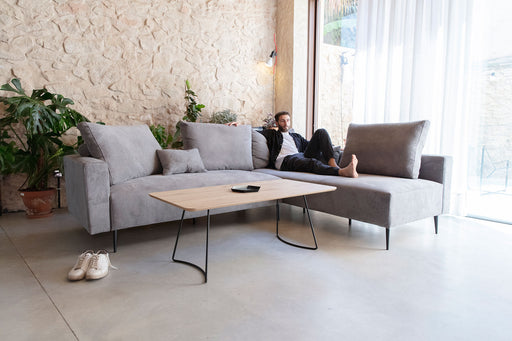 ESF Furniture - Redford Sectional in Grey - REDFORD-SEC - GreatFurnitureDeal
