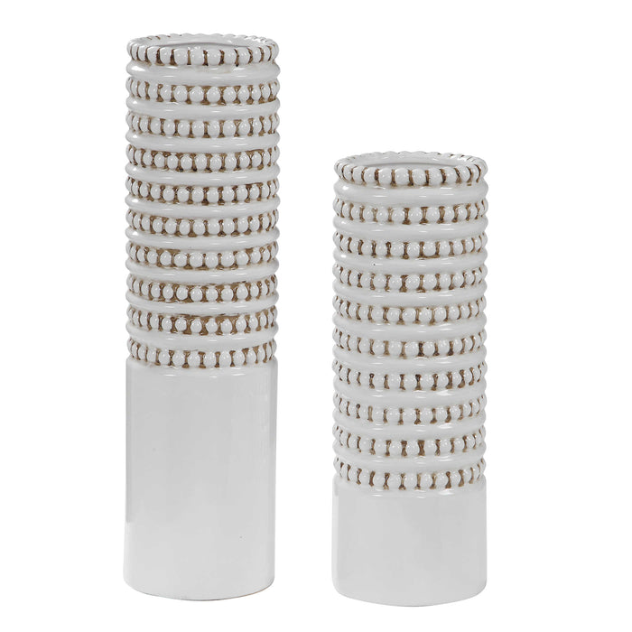 Uttermost - Angelou White Vases, Set/2 -17570