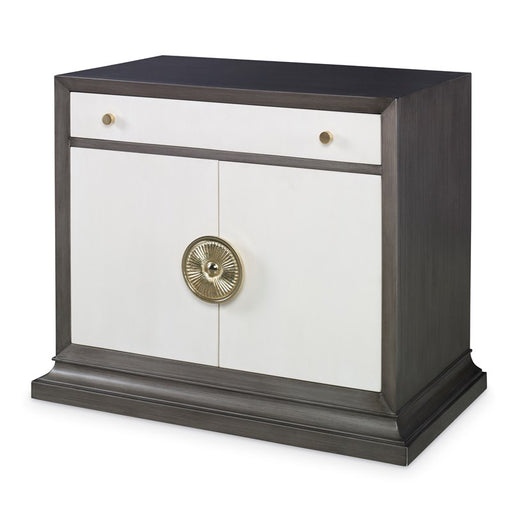 Ambella Home Collection - Soleil Nightstand - Grey / Linen - 17578-230-002