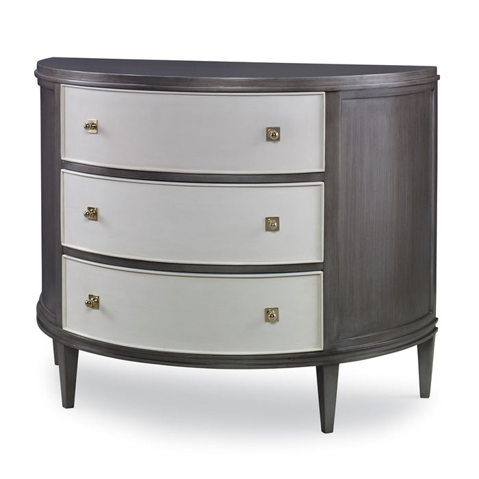 Ambella Home Collection - Orion Demilune Chest - Grey / Linen - 17581-830-011