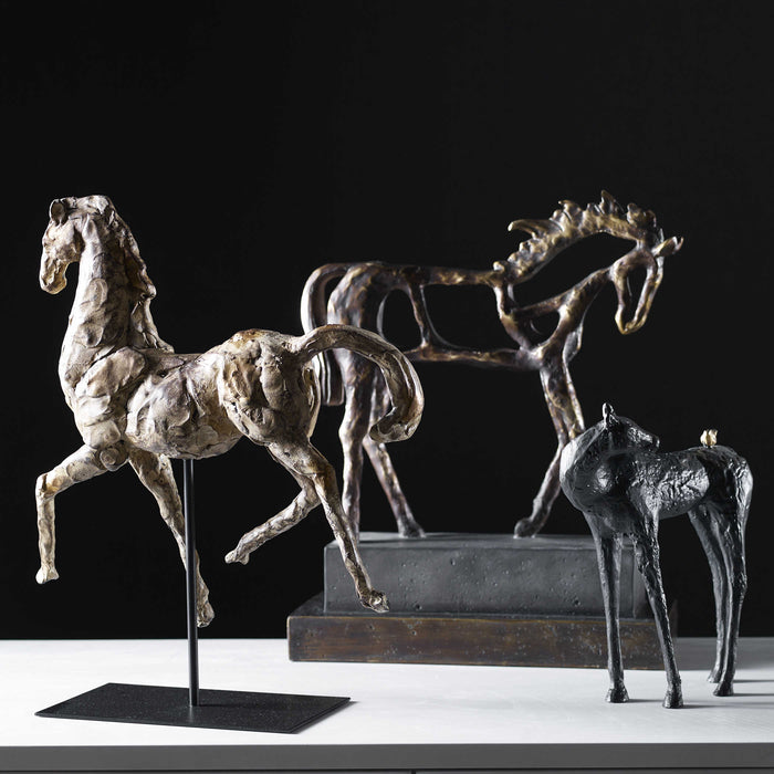 Uttermost - Caballo Dorado Horse Sculpture - 17585 - GreatFurnitureDeal