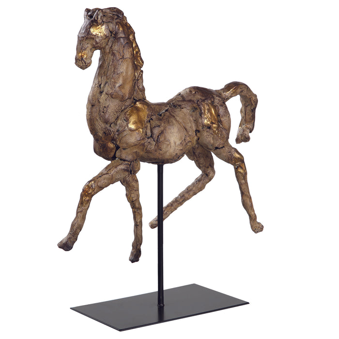 Uttermost - Caballo Dorado Horse Sculpture - 17585 - GreatFurnitureDeal