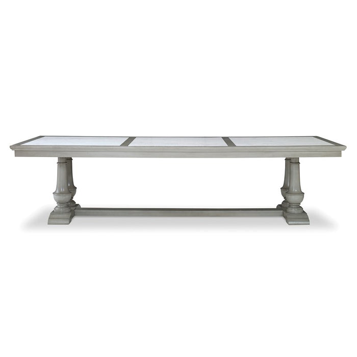 Ambella Home Collection - Harvest Dining Table (96") - Ash Grey - 17594-600-396 - GreatFurnitureDeal