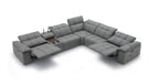 J&M Furniture - Beaumont Dark Gray Leather Sectional - 176652-DG - GreatFurnitureDeal