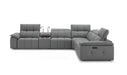 J&M Furniture - Beaumont Dark Gray Leather Sectional - 176652-DG - GreatFurnitureDeal