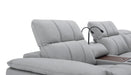 J&M Furniture - Beaumont Light Gray Leather Sectional - 176652-LG - GreatFurnitureDeal