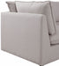 Meridian Furniture - Mackenzie 160" Linen Textured Fabric Upholstered 6 Piece Modular Sectional - 688Beige-Sec6A - GreatFurnitureDeal